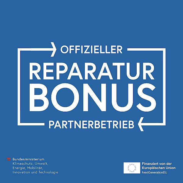 Logo Offizieller Partnerbetrieb von Reparaturbonus